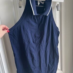 Athleta Navy Blue Sleeveless Women's Top